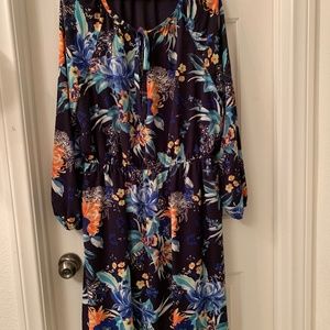 Ava &  Viv floral long sleeve dress